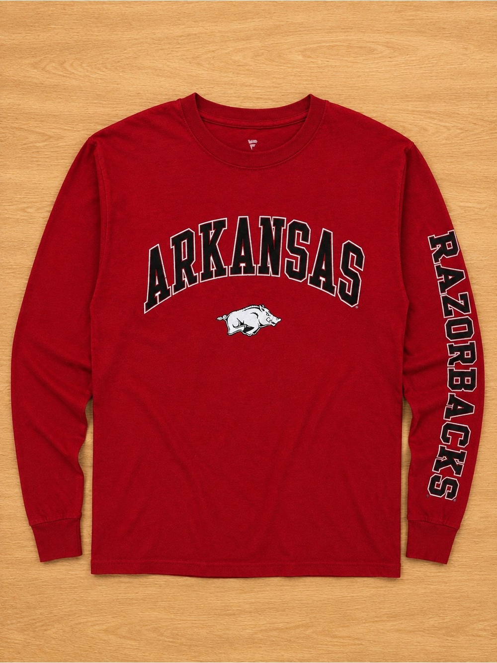 Arkansas Razorbacks Long-Sleeve Red Tee